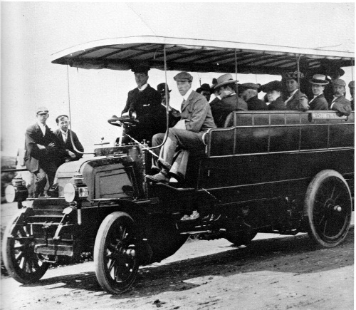 The first road motor car run by the GWR - Heston - Lizard service, 1903
